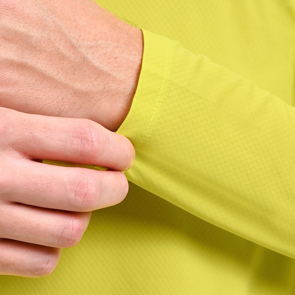 Camiseta Manga Longa de Corrida Masculina Mizuno Pro UV +50 Verde 6