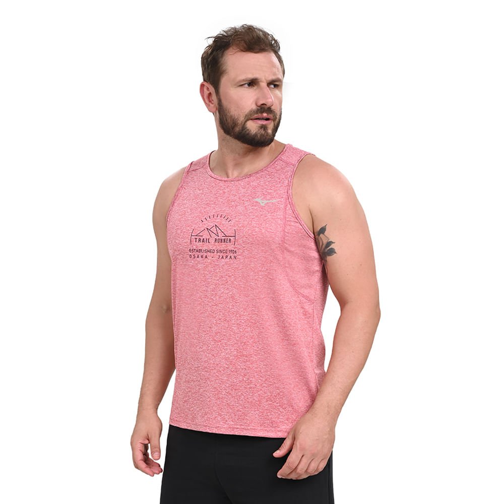 Regata de Treino Masculina Mizuno Trail Vermelho 3