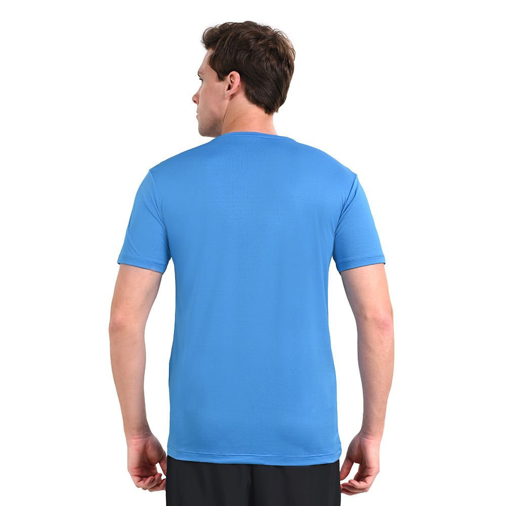 Camiseta de Corrida Masculina Mizuno Nirvana Azul 3