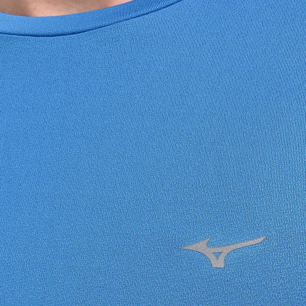 Camiseta de Corrida Masculina Mizuno Nirvana Azul 5