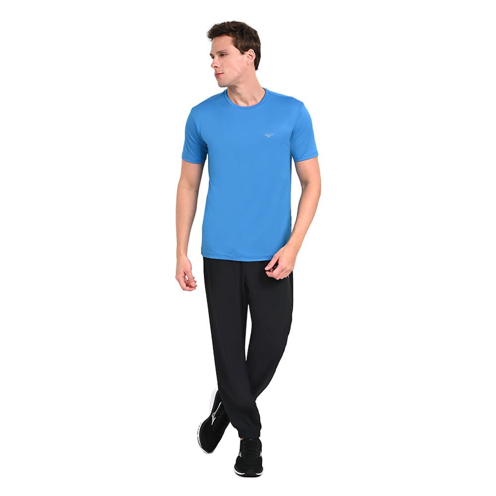Camiseta de Corrida Masculina Mizuno Nirvana Azul 4