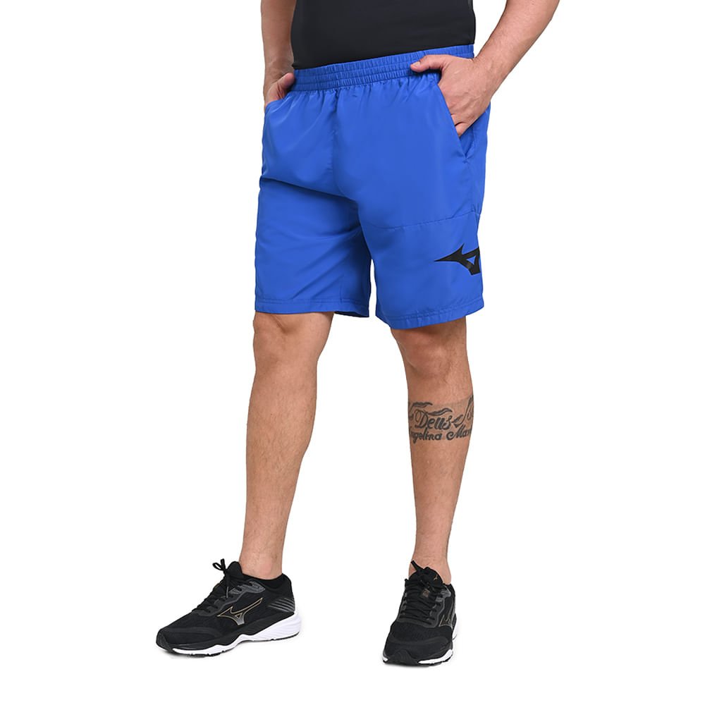 Bermuda de Treino Masculina Mizuno Run Bird Azul 2