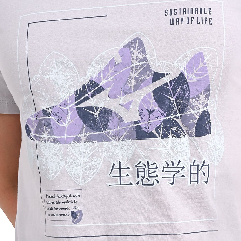 Camiseta Casual Masculina Mizuno Eco Cinza 5