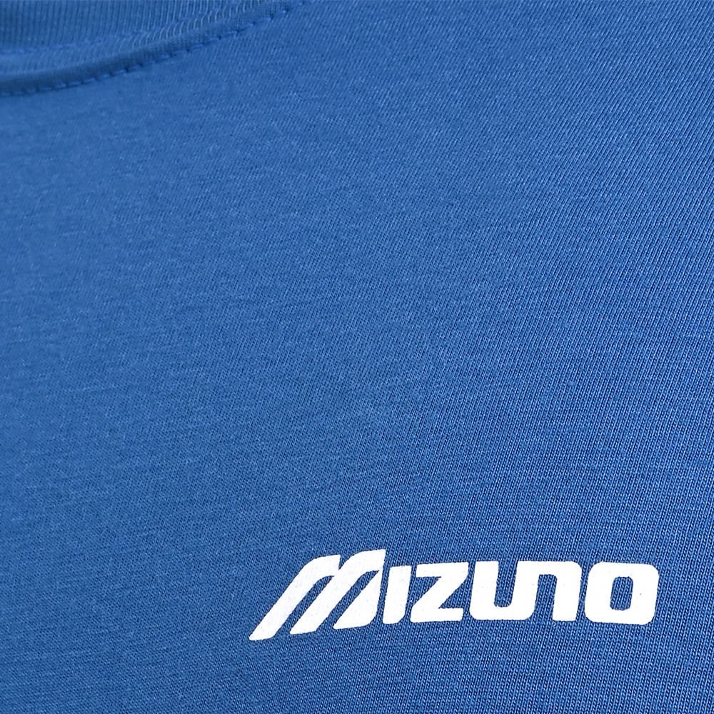 Camiseta Casual Masculina Mizuno Basic Logo Azul 5