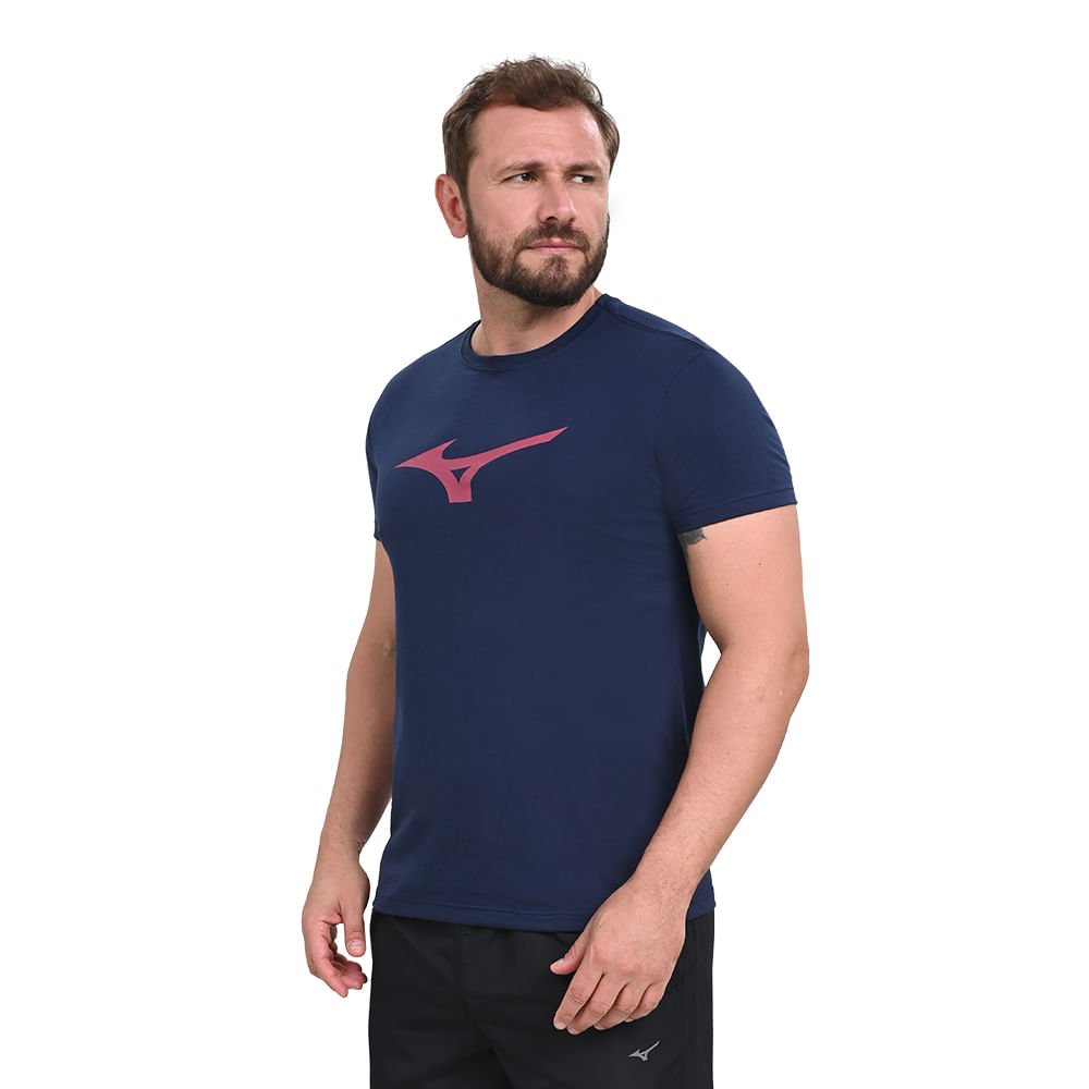 Camiseta Casual Masculina Mizuno Basic Big Logo 2