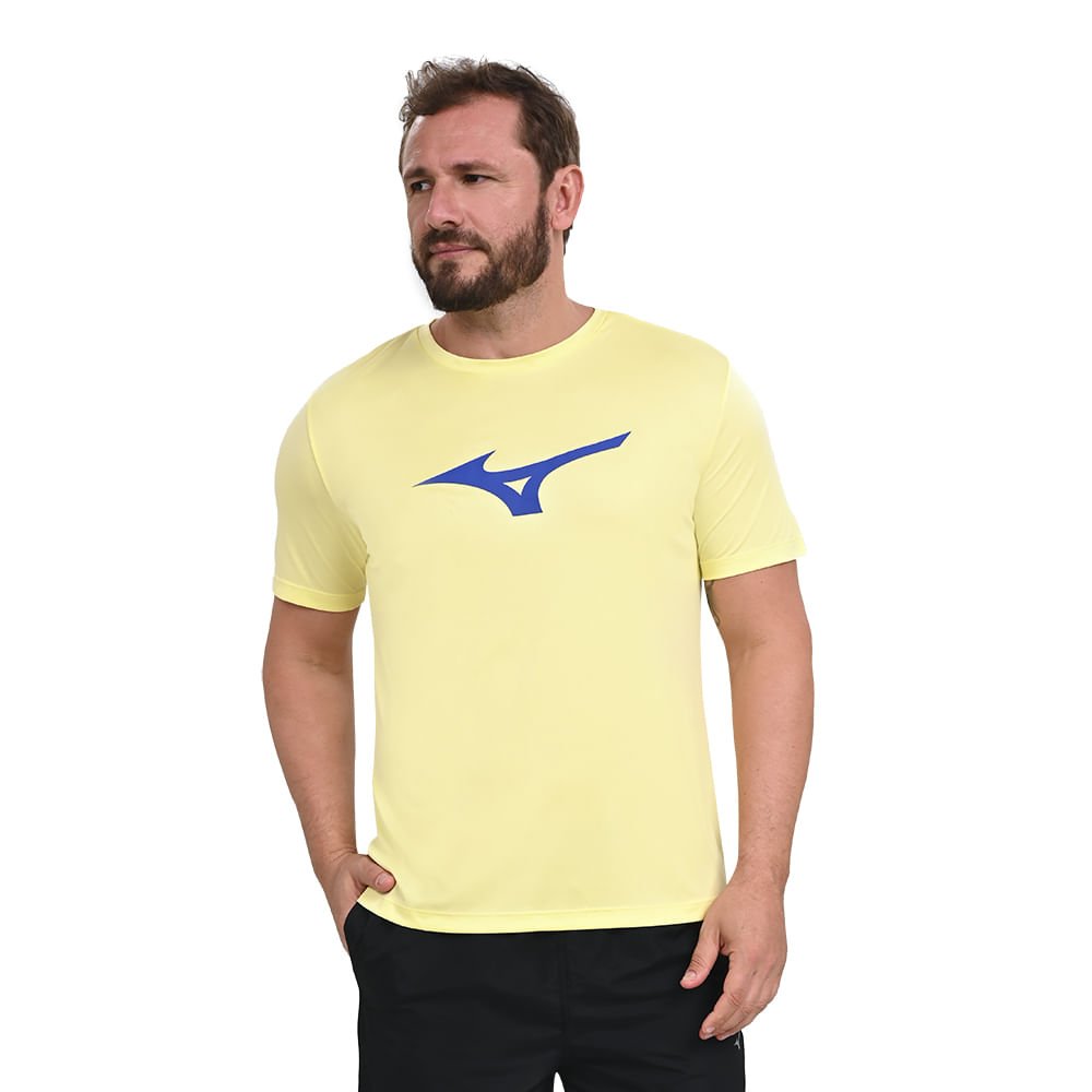 Camiseta de Treino Masculina Mizuno Run Spark Amarelo 2