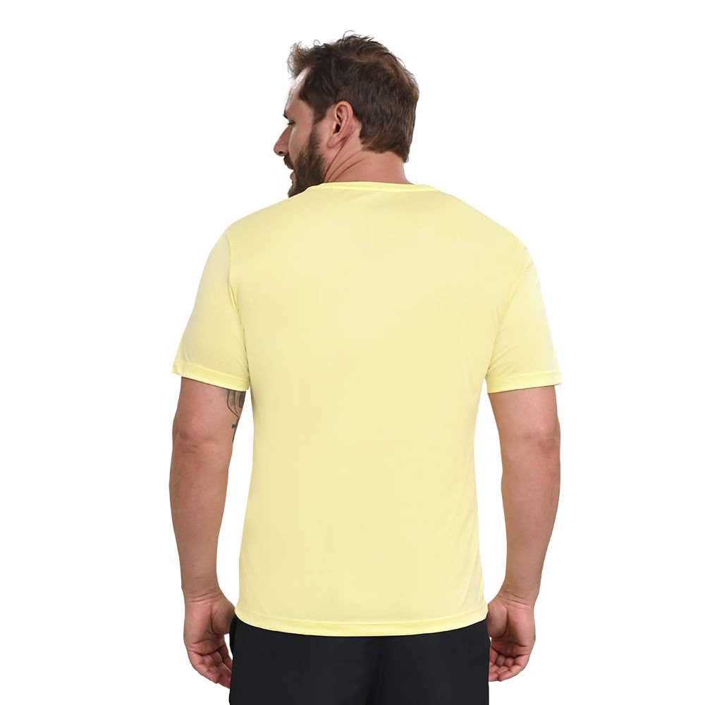 Camiseta de Treino Masculina Mizuno Run Spark Amarelo 3
