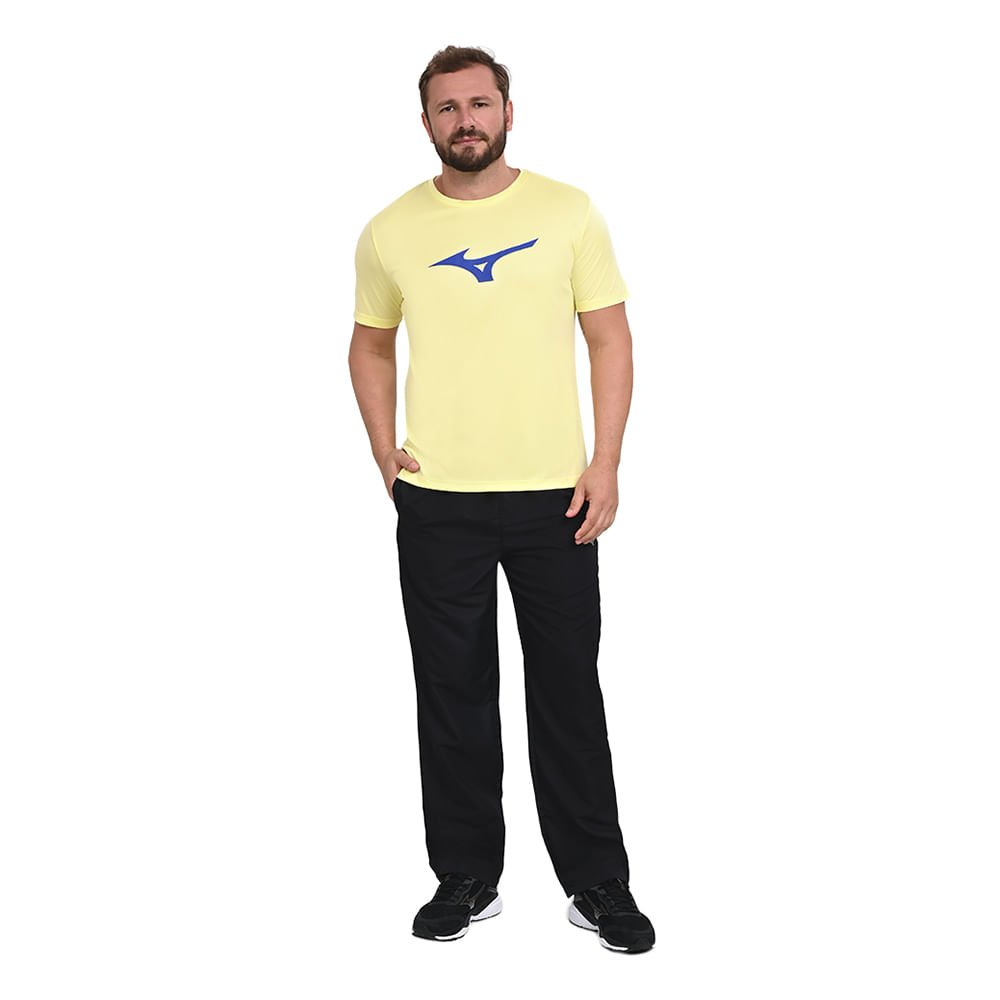 Camiseta de Treino Masculina Mizuno Run Spark Amarelo 4
