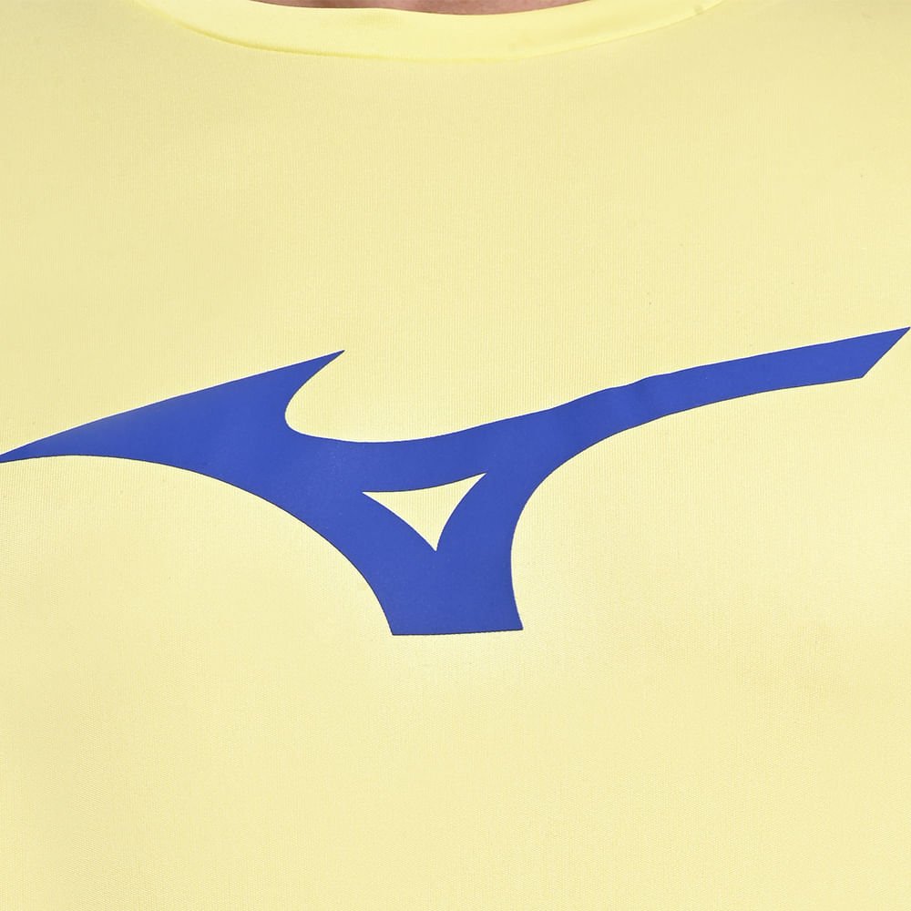 Camiseta de Treino Masculina Mizuno Run Spark Amarelo 5