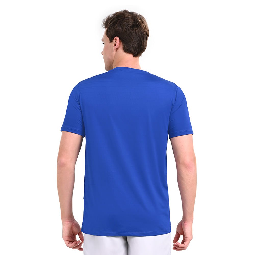 Camiseta de Treino Masculina Mizuno Focus Stamp Azul 3