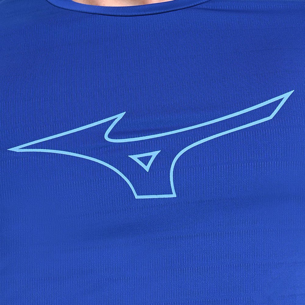 Camiseta de Treino Masculina Mizuno Focus Stamp Azul 6