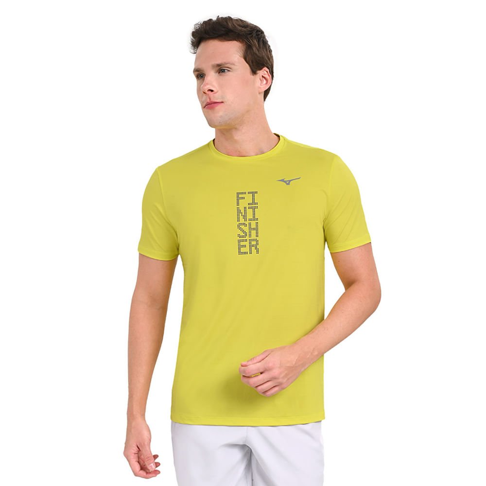 Camiseta de Treino Masculina Mizuno Focus Stamp Verde 2