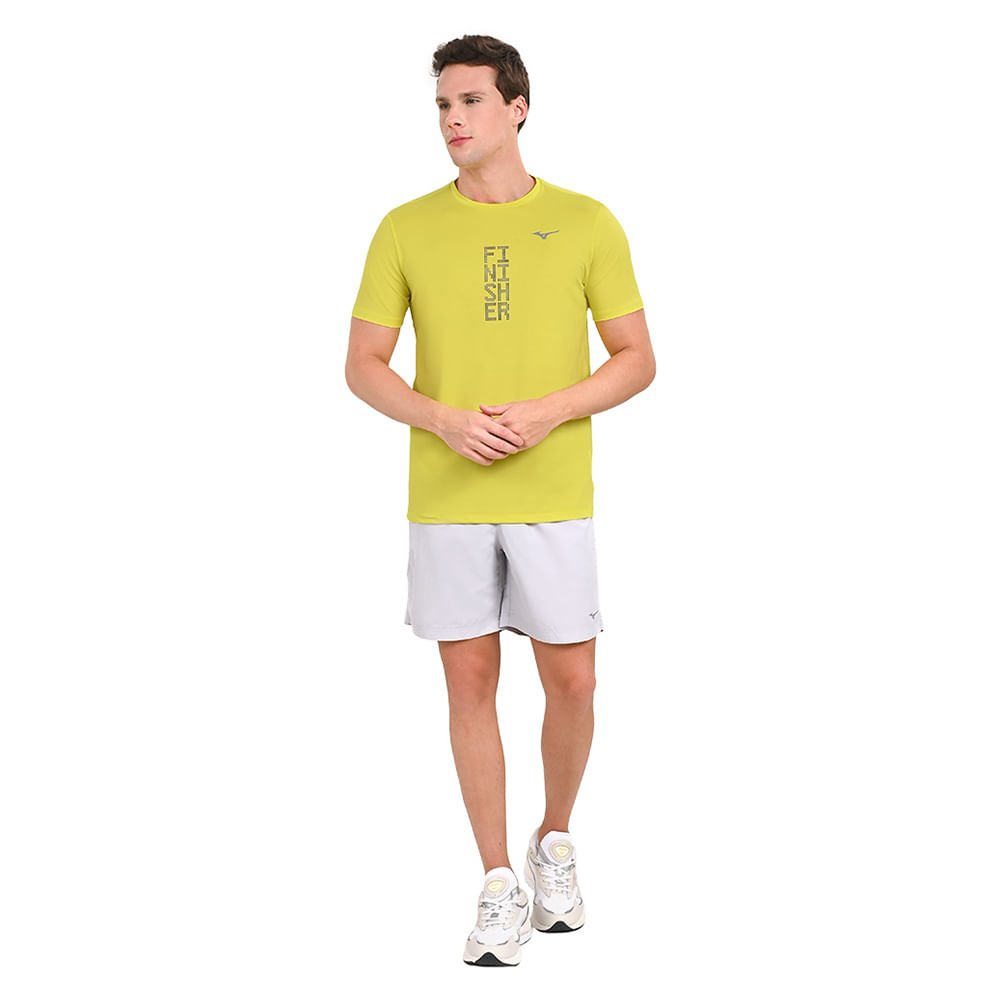 Camiseta de Treino Masculina Mizuno Focus Stamp Verde 4