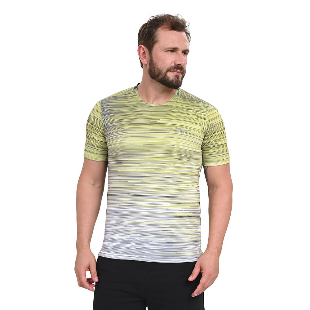 Camiseta de Treino Masculina Mizuno High Amarelo 2