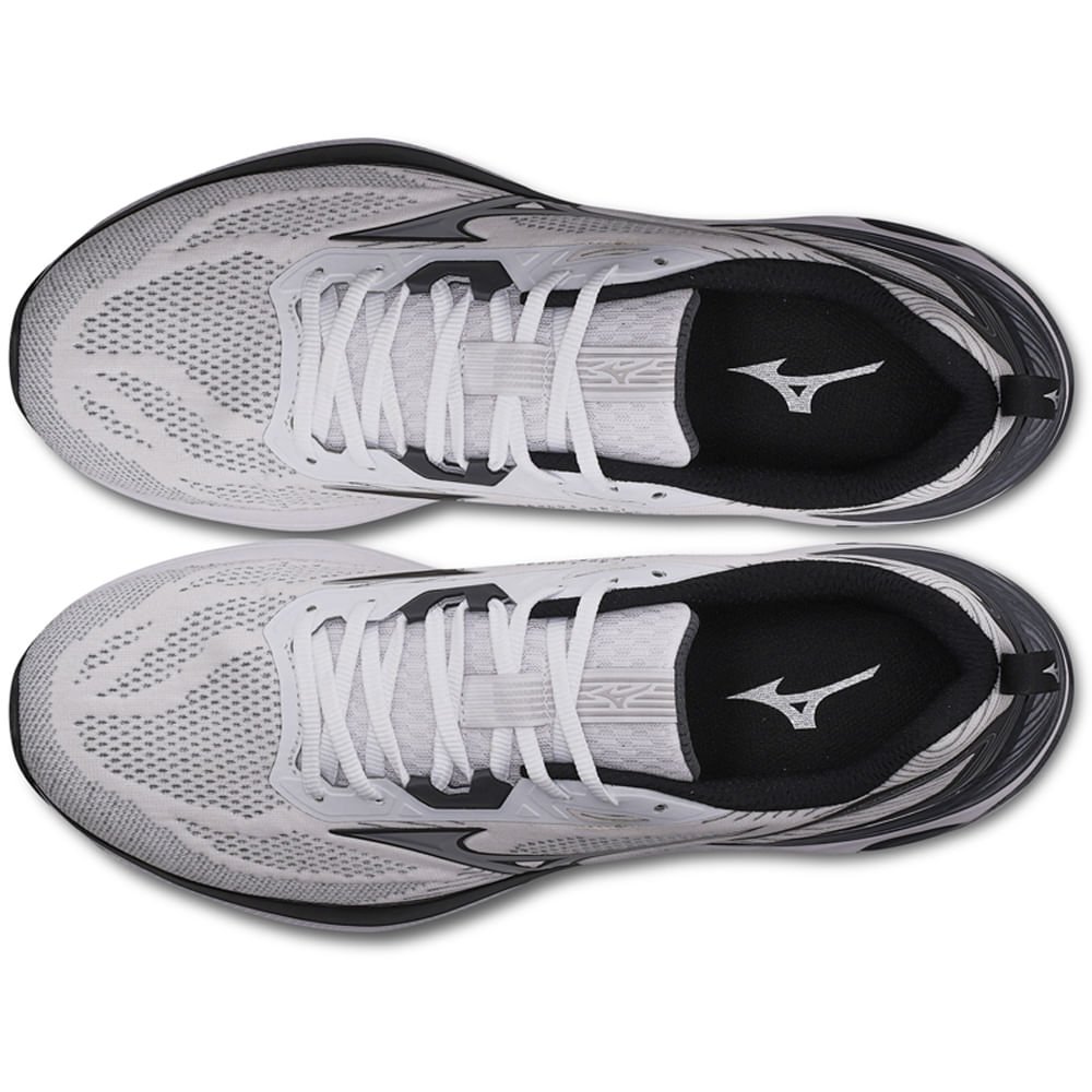 Tênis de Corrida Mizuno Wave Dynasty 7 Branco/Preto 2