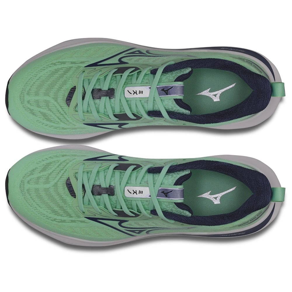 Tênis de Corrida Masculino Mizuno Base Ride Verde 2