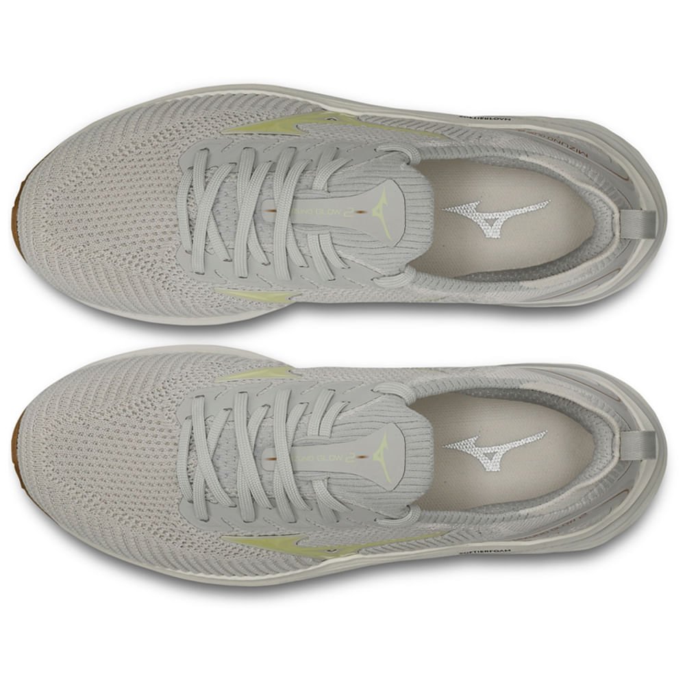 Tênis de Corrida Feminino Mizuno Glow 2 Cinza 2