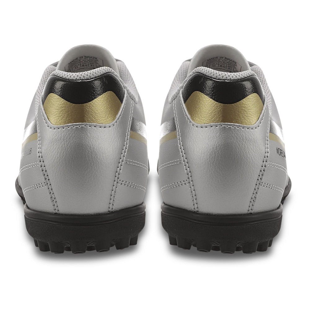 Chuteira Society Masculina Mizuno Morelia Club AS Prata 4