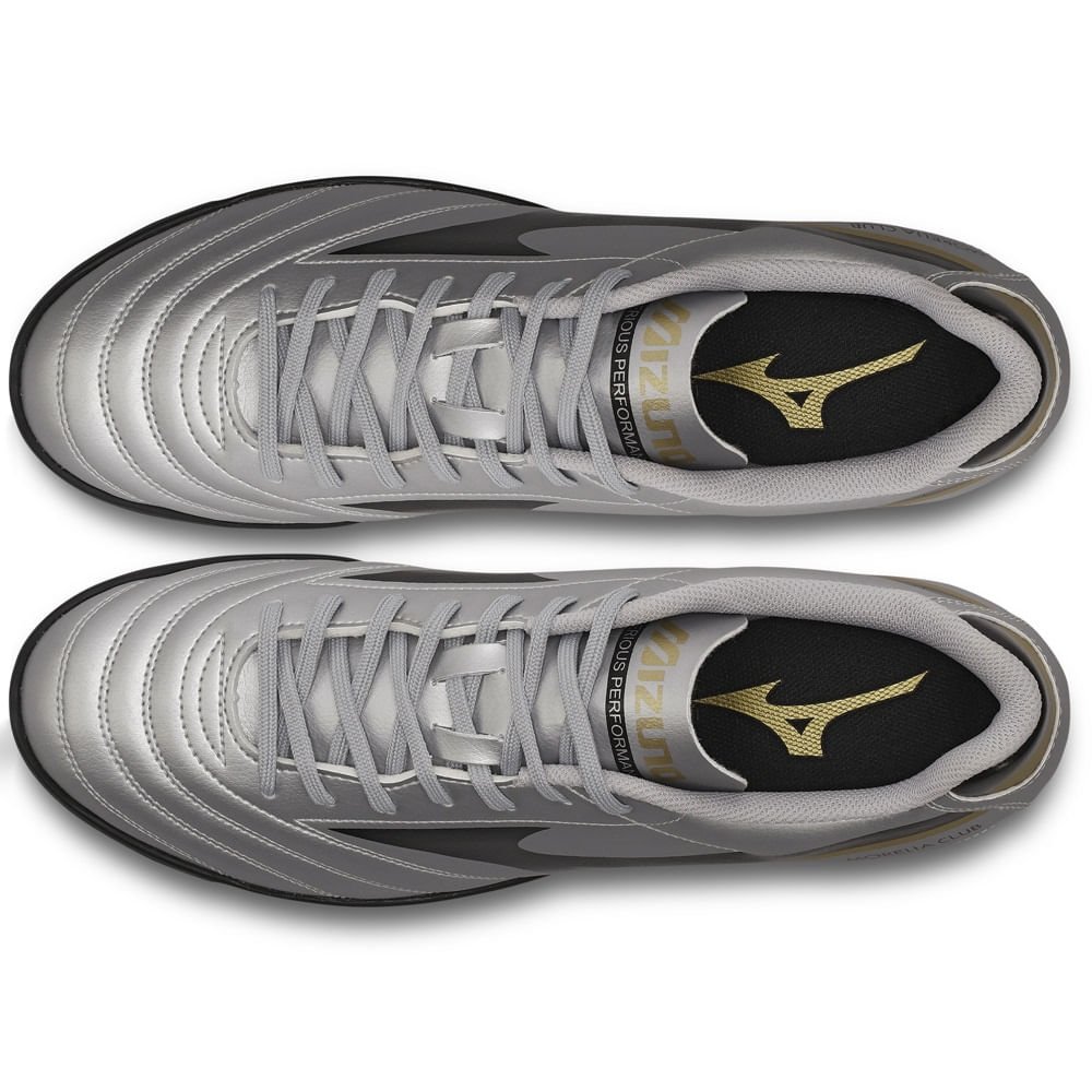 Chuteira Society Masculina Mizuno Morelia Club AS Prata 3