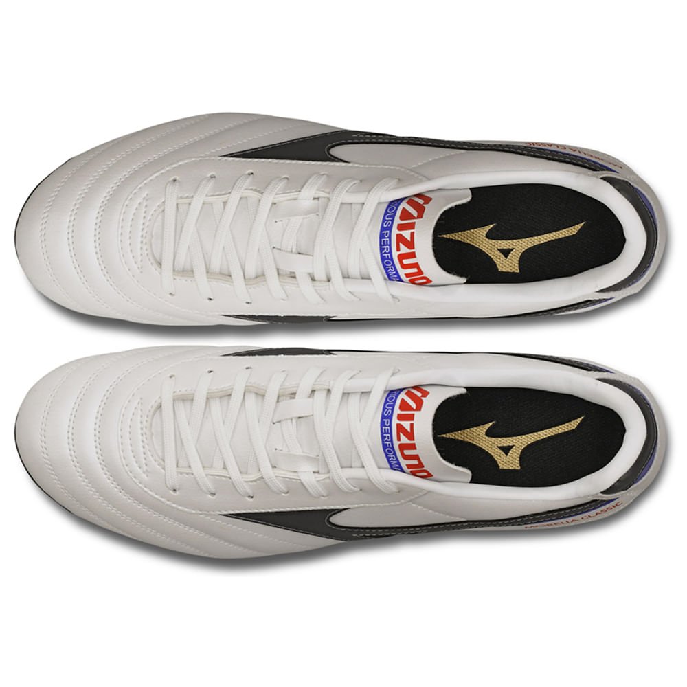 Chuteira de Campo Masculina Mizuno Morelia Classic MD Branco 3