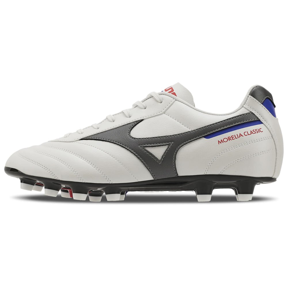 Chuteira de Campo Masculina Mizuno Morelia Classic MD Branco 1