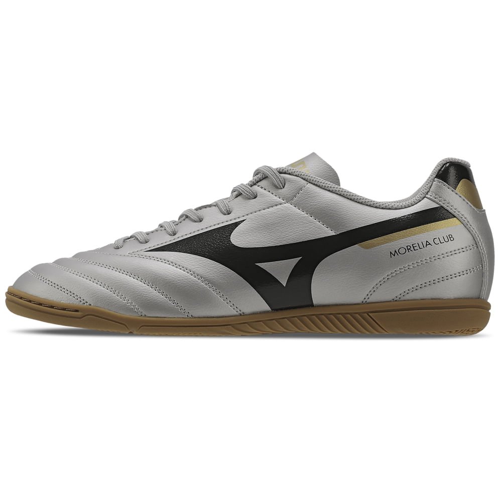 Chuteira Futsal Masculina Mizuno Morelia Club IN Prata 2