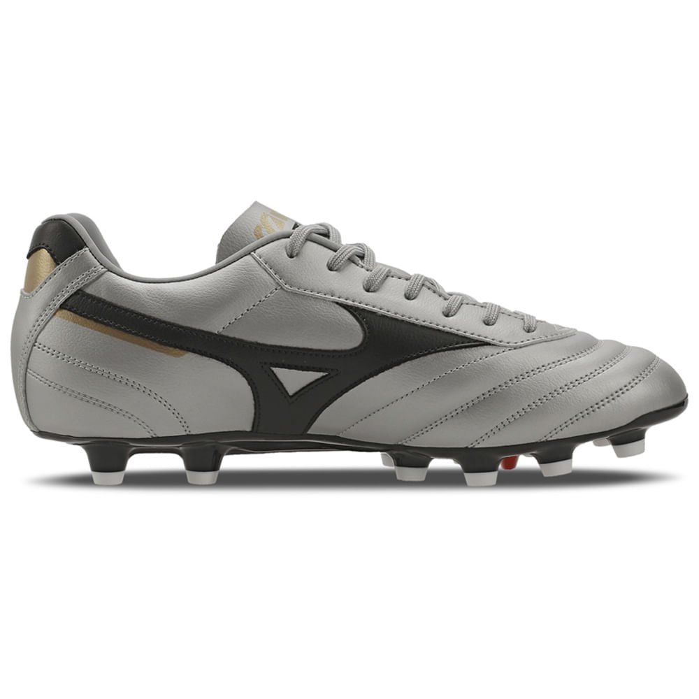 Chuteira de Campo Masculina Mizuno Morelia Classic MD Prata 5