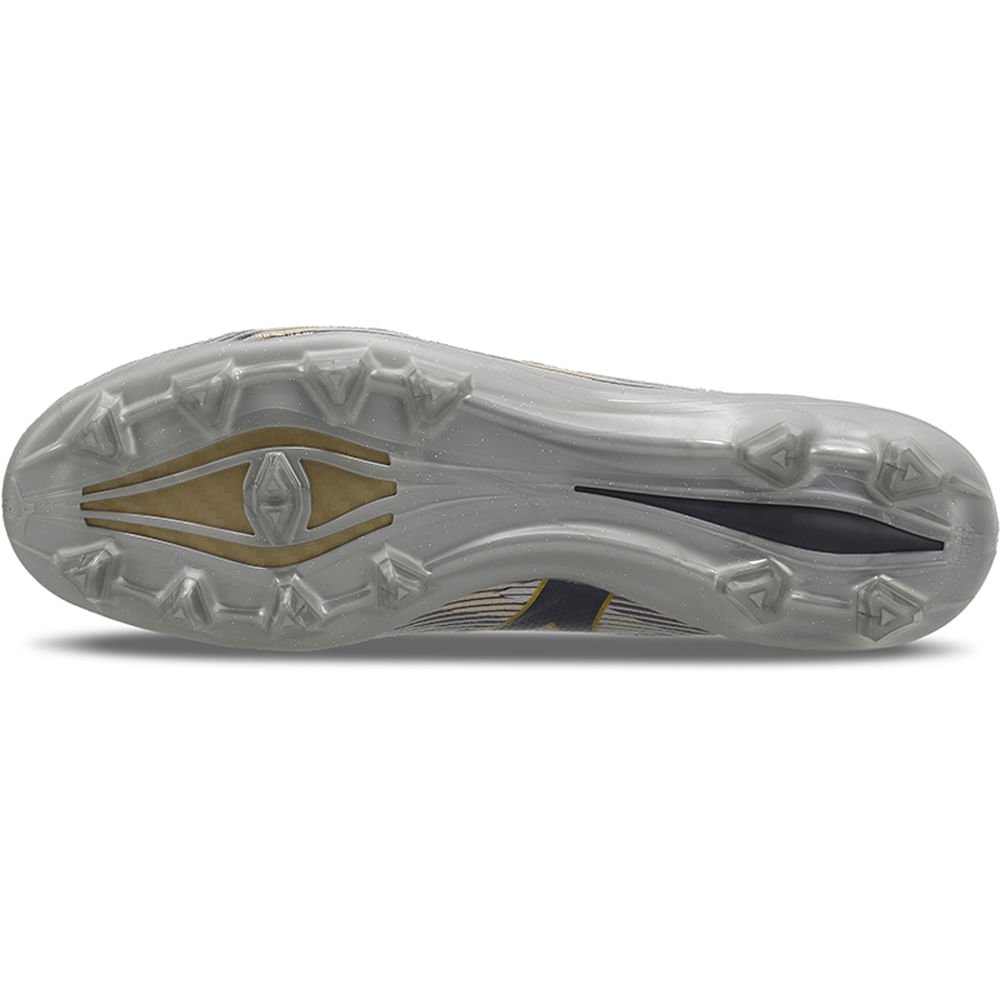 Chuteira de Campo Masculina Mizuno Alpha II Japan MD Prata 2