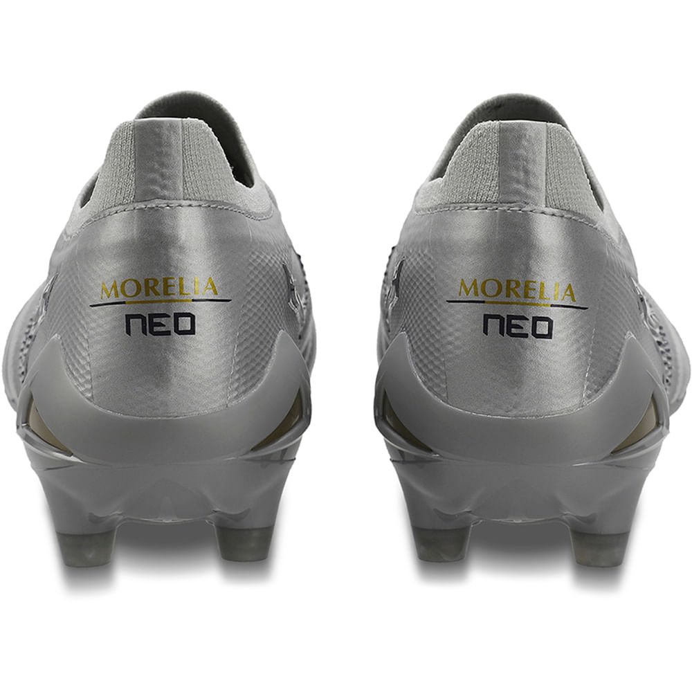 Chuteira de Campo Masculina Mizuno Morelia Neo IV Beta Japan Prata