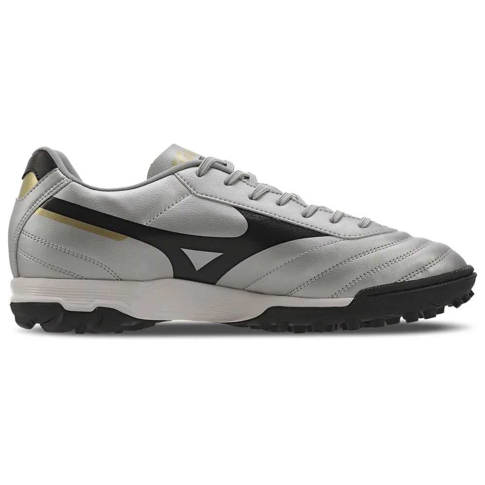 Chuteira Society Masculina Mizuno Morelia Classic AS Prata 5