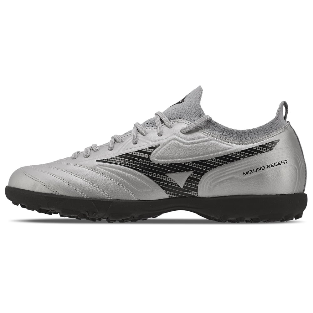 Chuteira Society Masculina Mizuno Regent AS Prata 1