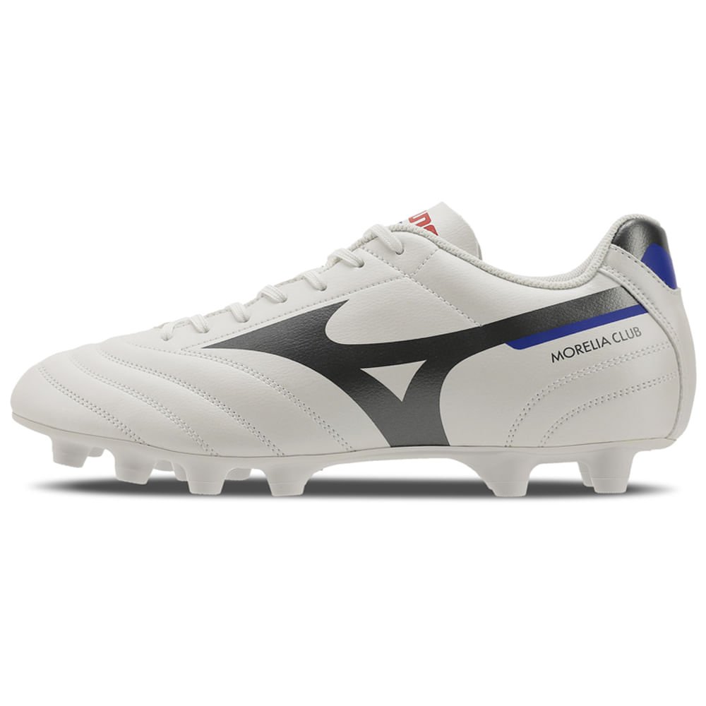 Chuteira de Campo Masculina Mizuno Morelia Club MD Branco 1