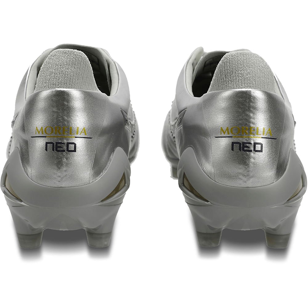 Chuteira de Campo Masculina Mizuno Morelia Neo IV Japan Prata 3