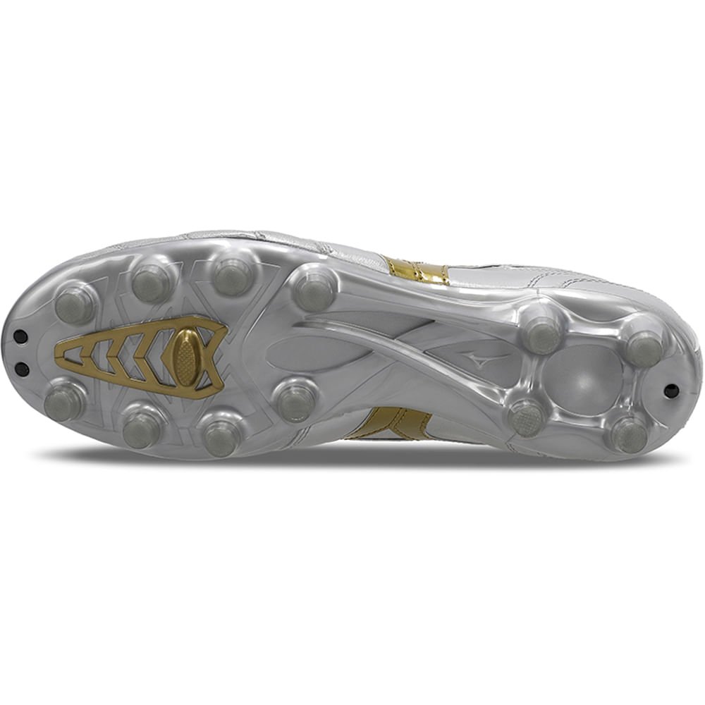 Chuteira de Campo Masculina Mizuno Morelia II Pro Prata 2