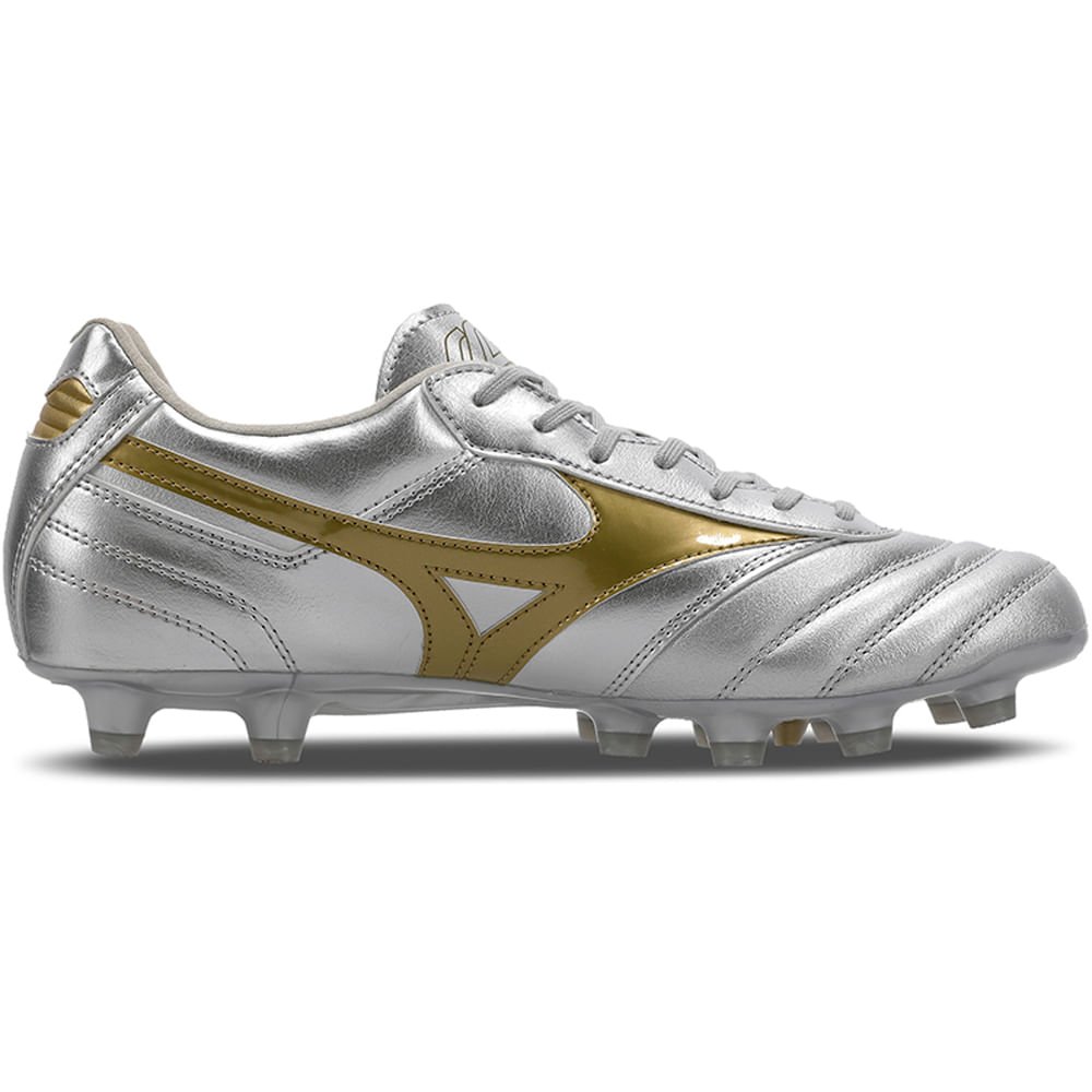 Chuteira de Campo Masculina Mizuno Morelia II Pro Prata 5
