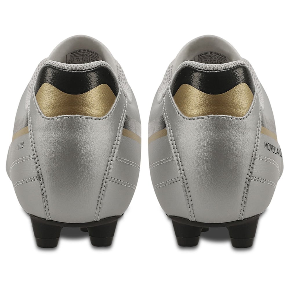 Chuteira de Campo Masculina Mizuno Morelia Club MD Prata 4
