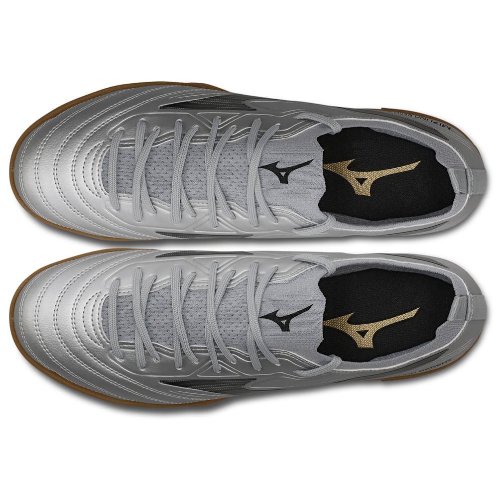 Chuteira Futsal Masculina Mizuno Regent IN Prata 4