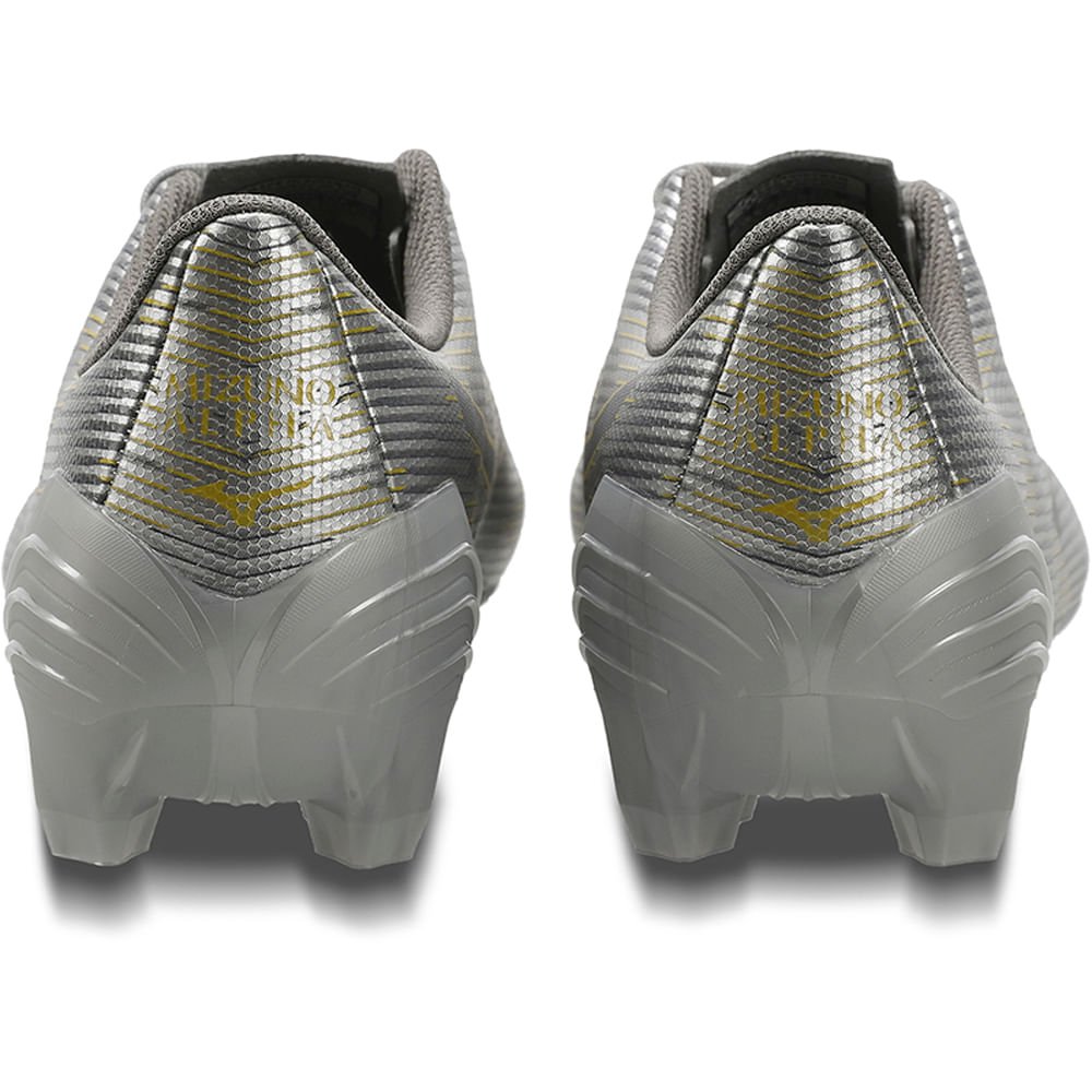Chuteira de Campo Masculina Mizuno Alpha II Select MD Prata 3