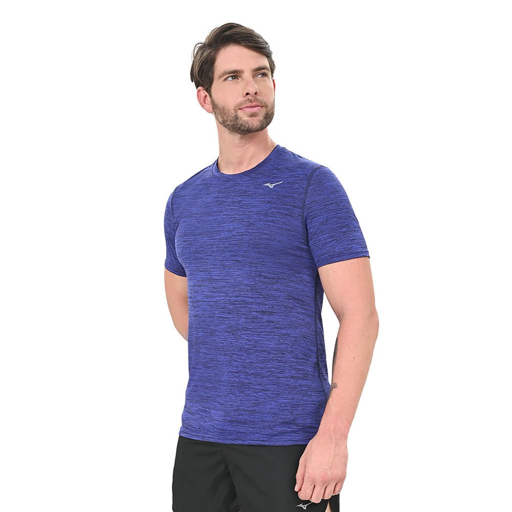 Camiseta de Treino Masculina Mizuno Impulse Core Azul 2