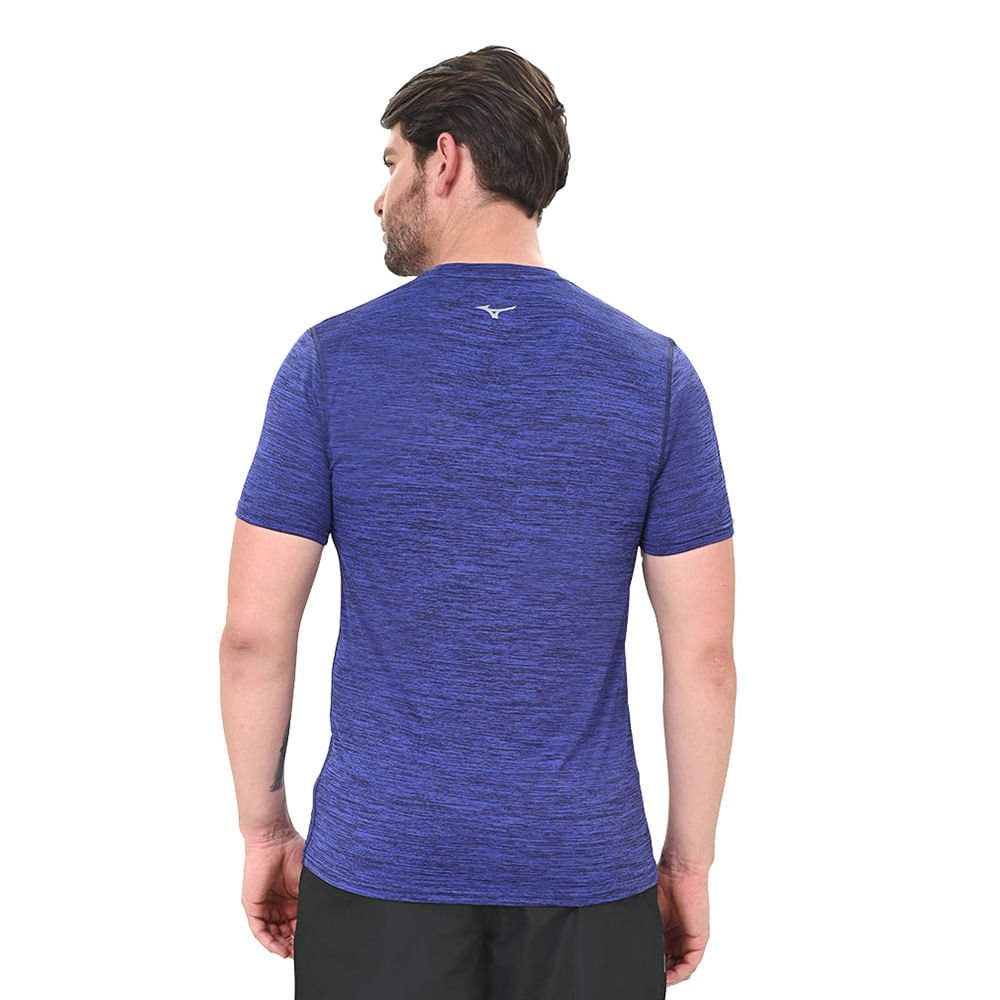 Camiseta de Treino Masculina Mizuno Impulse Core Azul 3