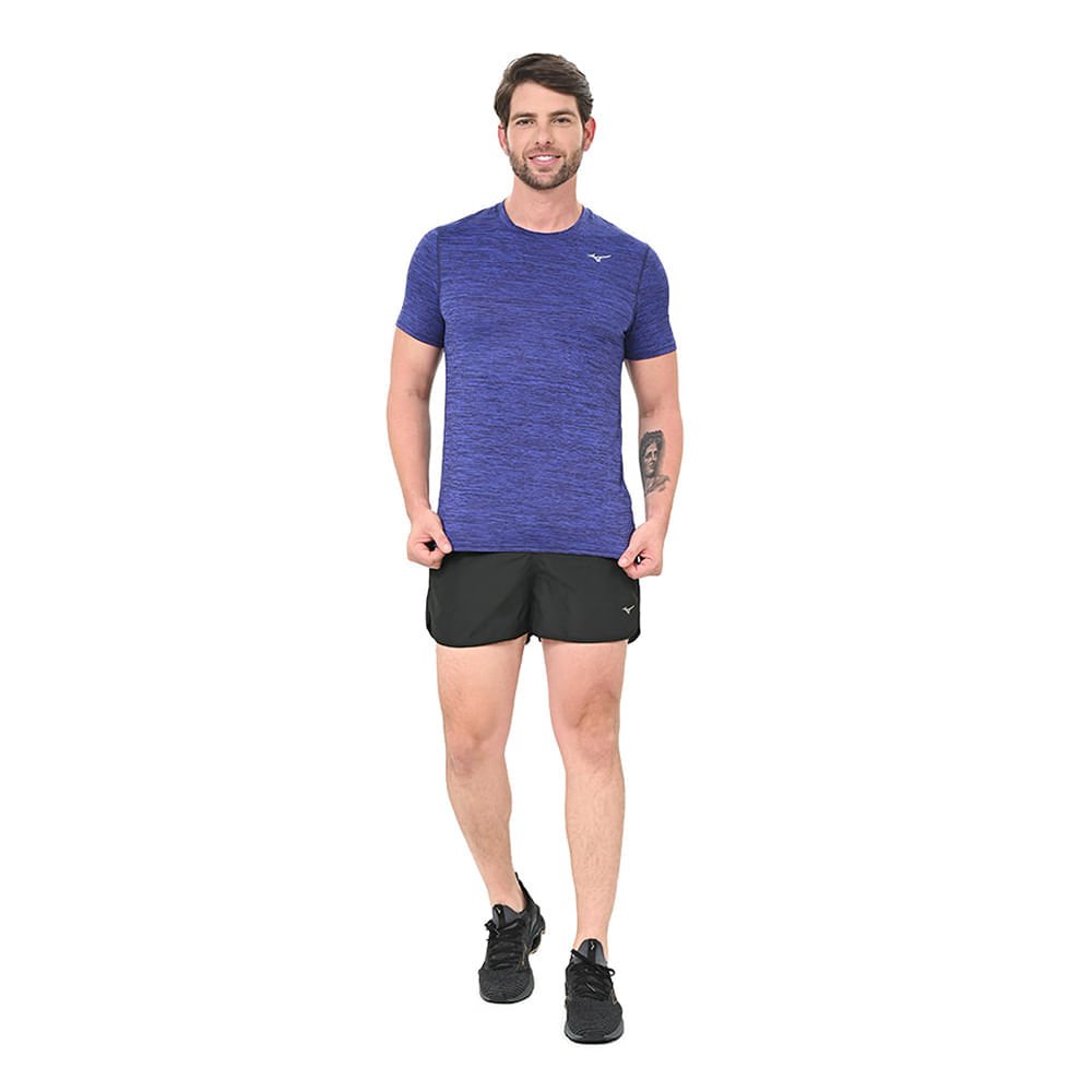 Camiseta de Treino Masculina Mizuno Impulse Core Azul 4