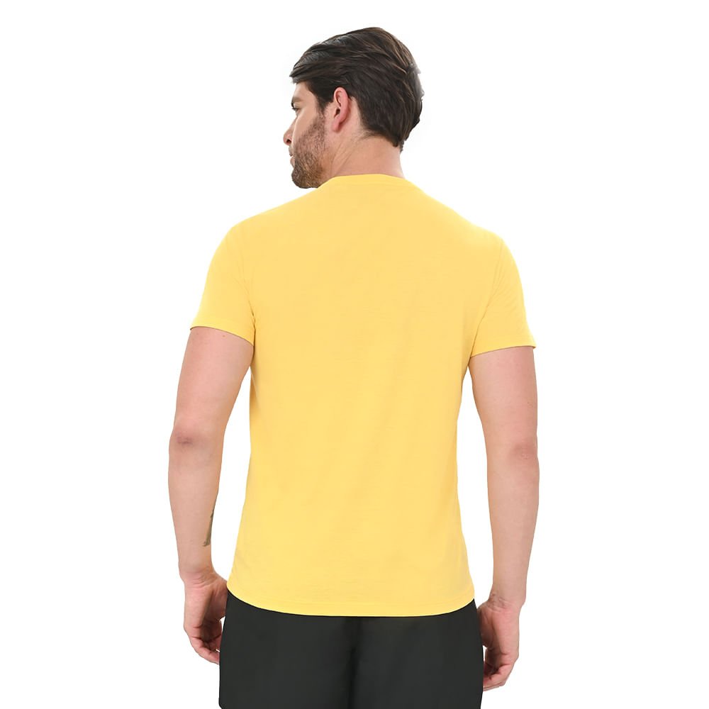 Camiseta Casual Masculino Mizuno Lifestyle Amarelo 3