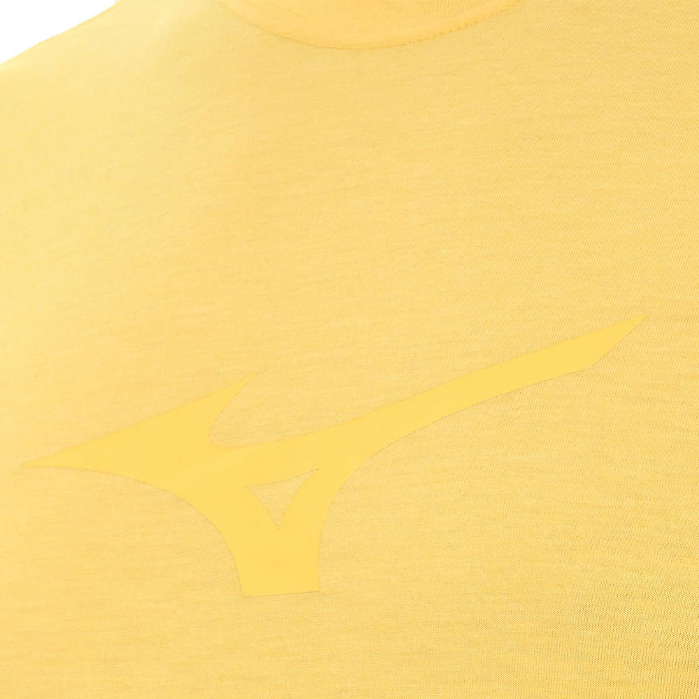 Camiseta Casual Masculino Mizuno Lifestyle Amarelo 5