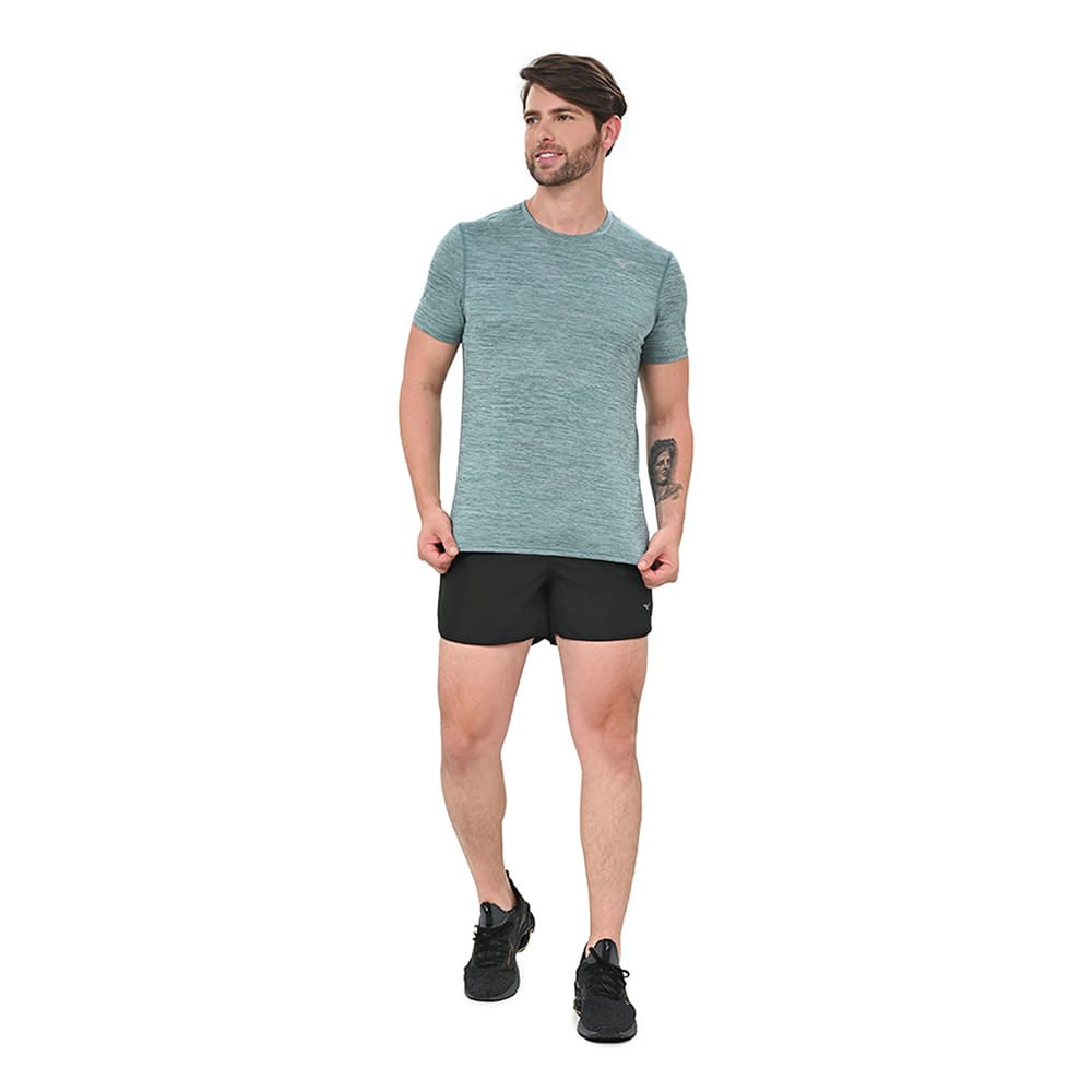 Camiseta de Treino Masculina Mizuno Impulse Core Azul 4