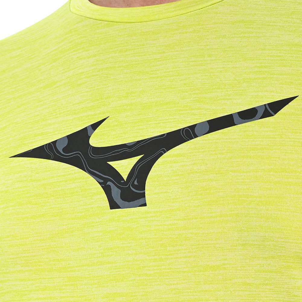 Camiseta de Treino Masculina Mizuno Core  Run Bird Amarelo 5