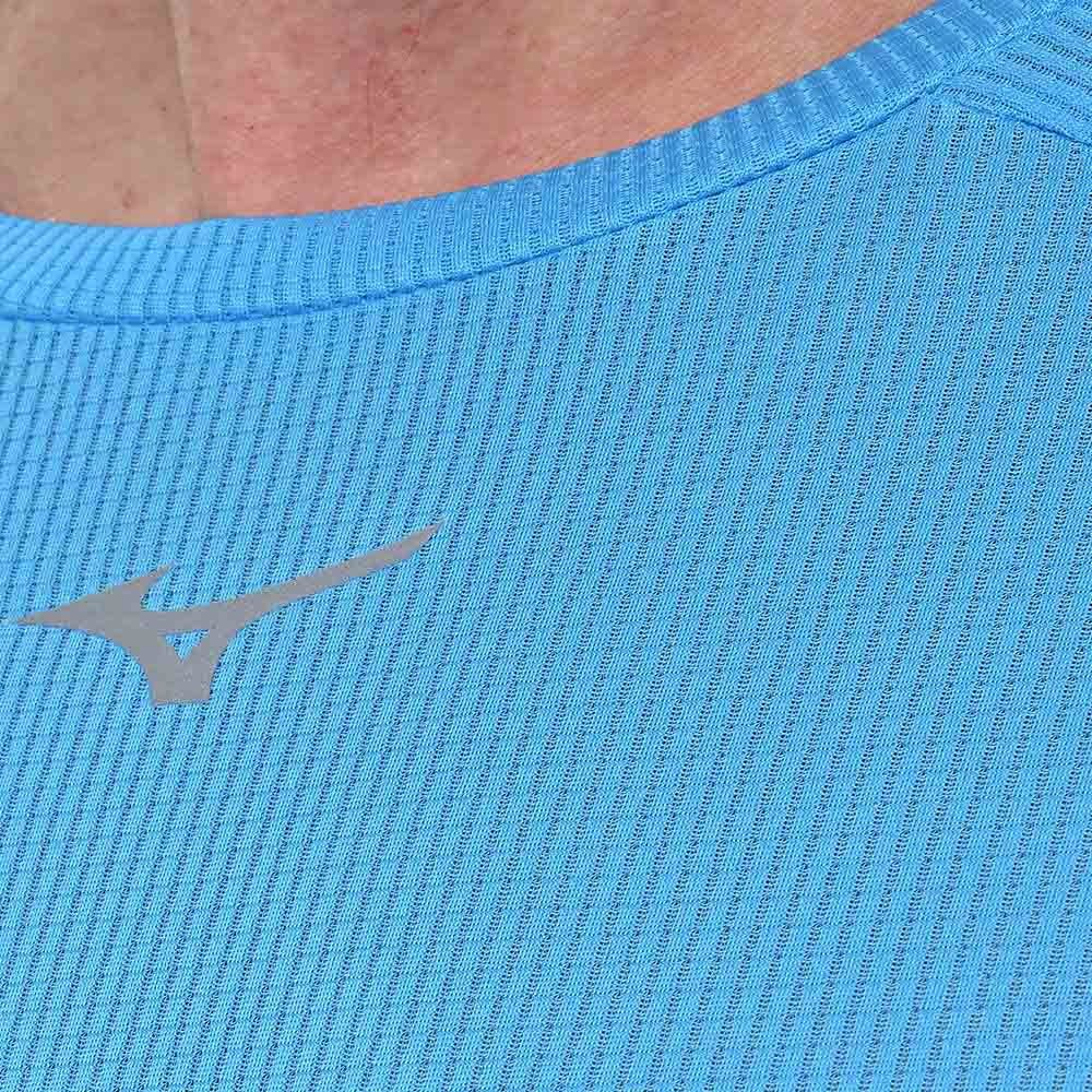 Camiseta de Corrida Masculina Mizuno Dryaeroflow Tee Azul 5