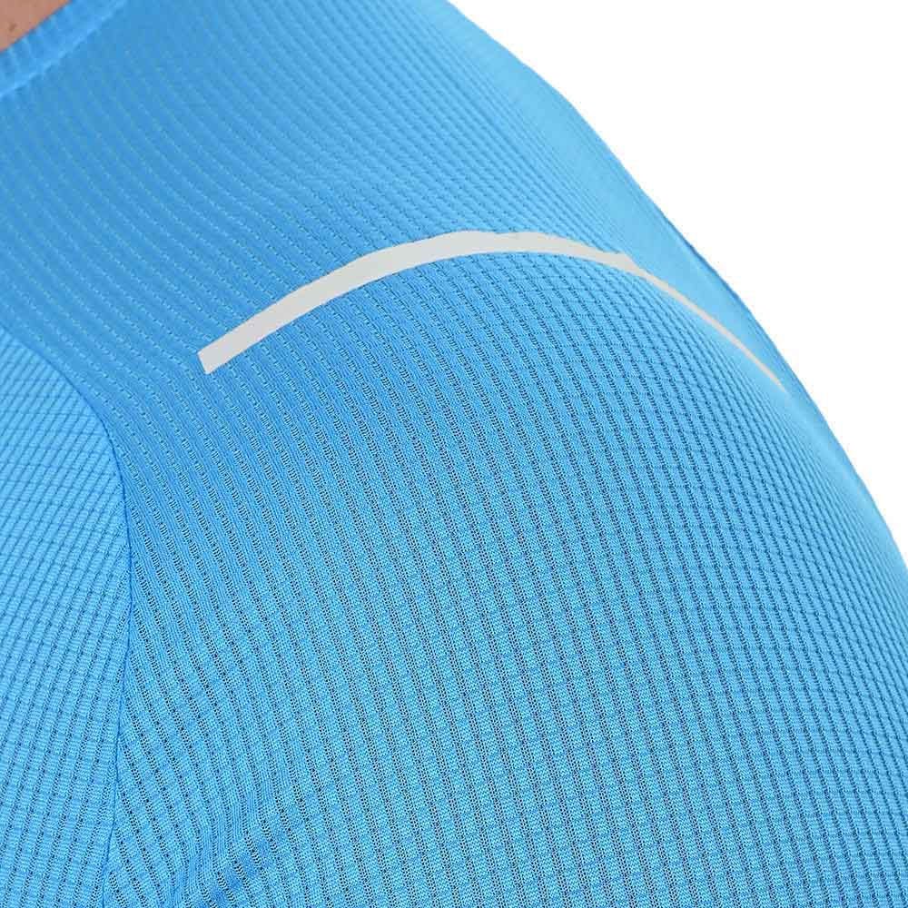 Camiseta de Corrida Masculina Mizuno Dryaeroflow Tee Azul 6