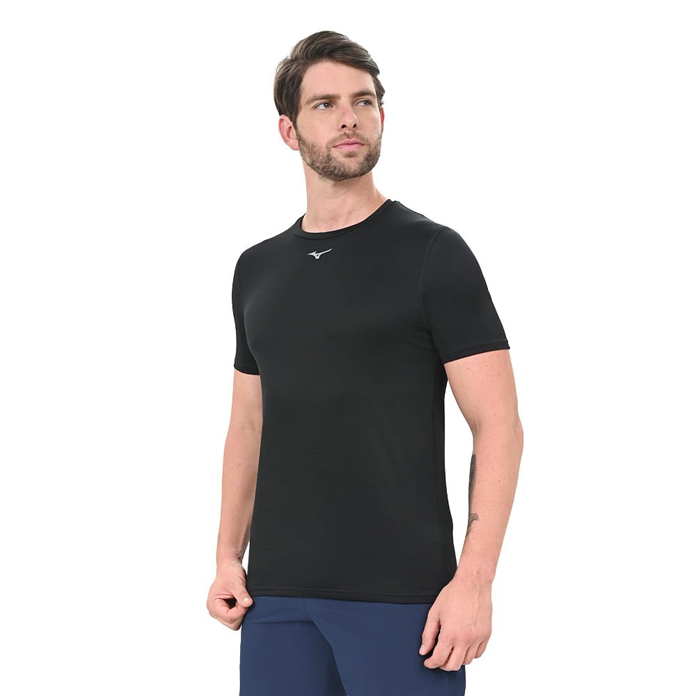Camiseta de Treino Masculina Mizuno Core Preto 2