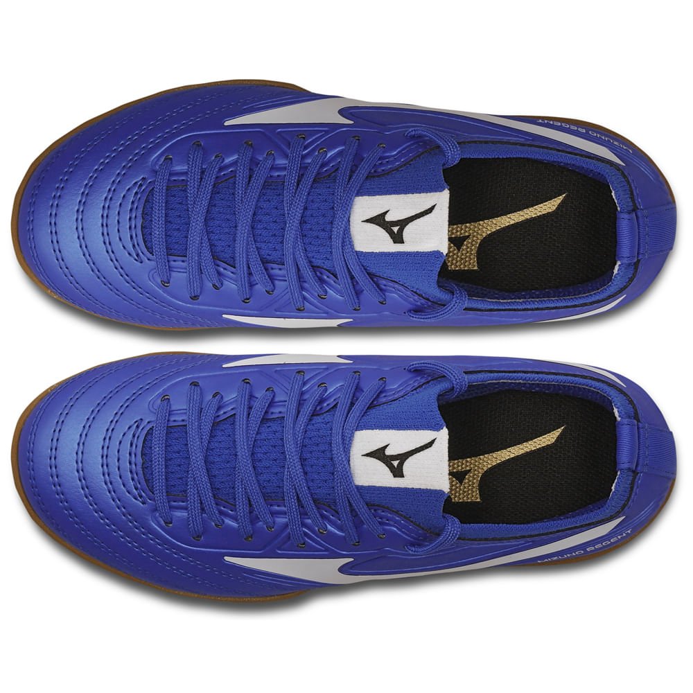 Chuteira Futsal Mizuno Regent IN Junior Azul 4