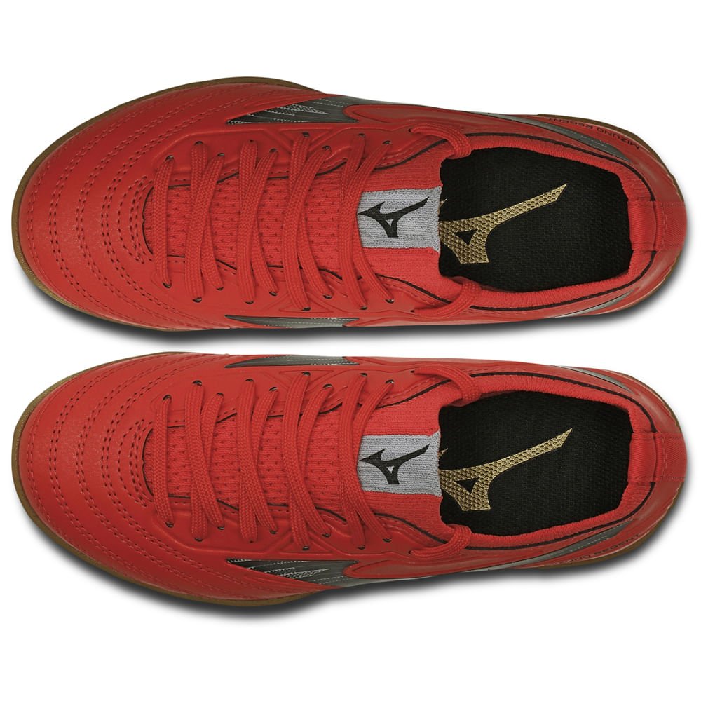Chuteira Futsal Mizuno Regent IN Junior Vermelho 4